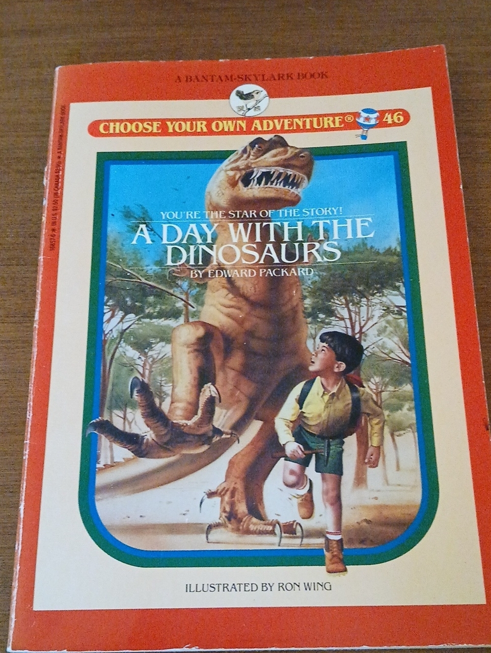 Vintage Choose Your Own Adventure #46 A Day With the Dinosaurs - 1988